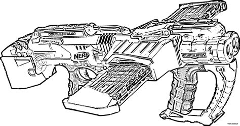 Free Printable Nerf Gun Coloring Pages